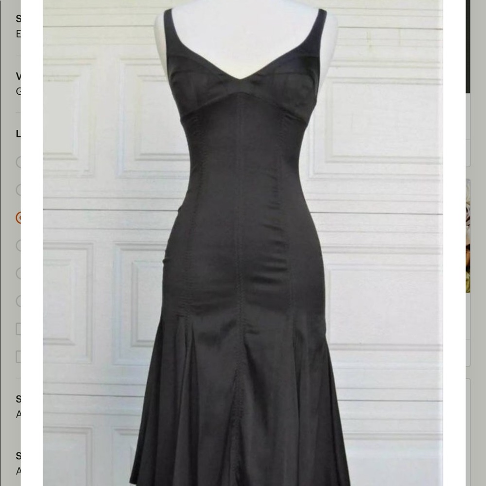Roberto Cavalli vintage little black dress in silk